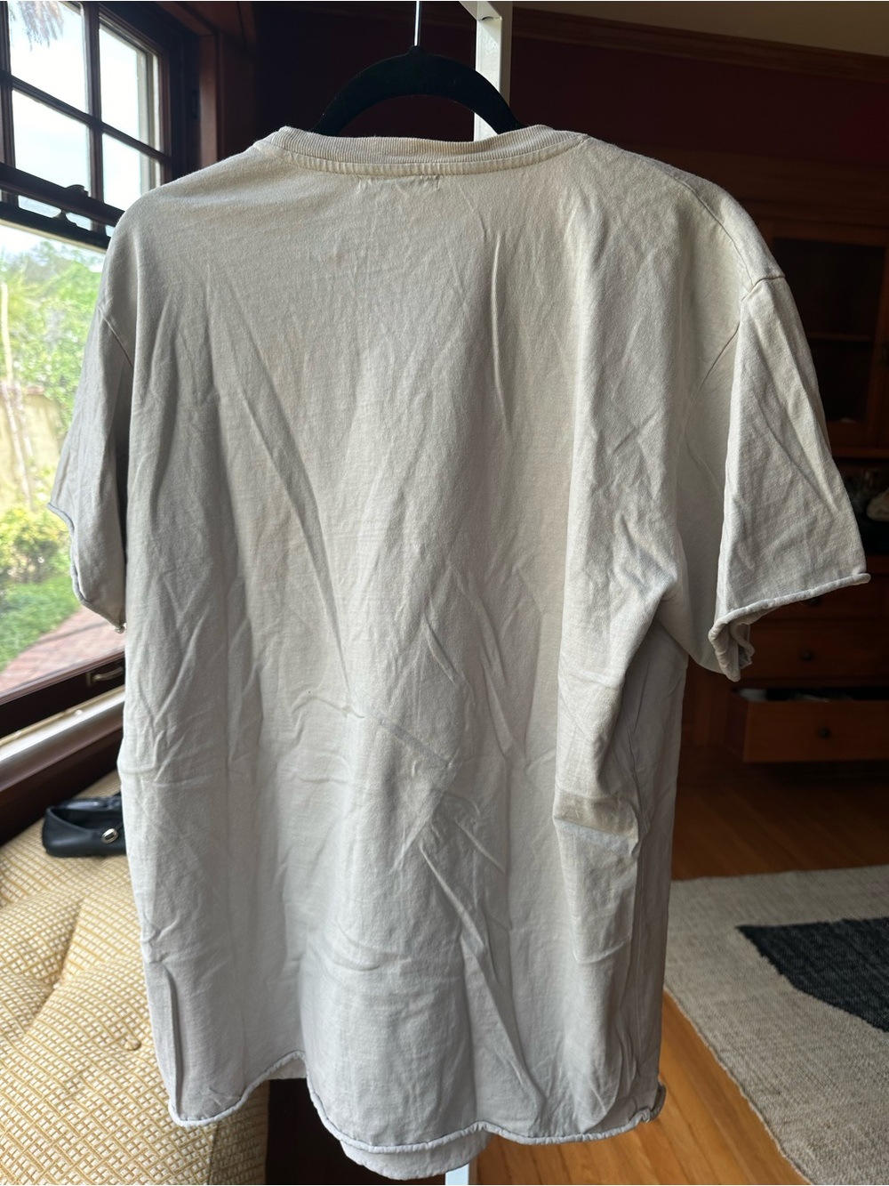John Elliott Short Sleeve Crewneck T-Shirt - Light Taupe - Picture 3 of 6